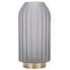 Direct sales and wholesale of Nordic minimalist frosted metal transparent glass vases, creative countertop decorative items for living room model rooms Item Picture